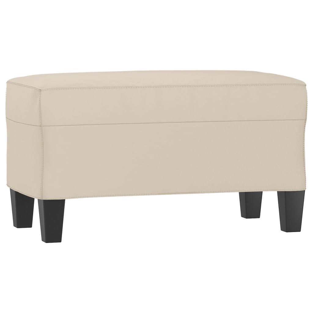 Klupa krem 70 x 35 x 41 cm od mikrovlakana