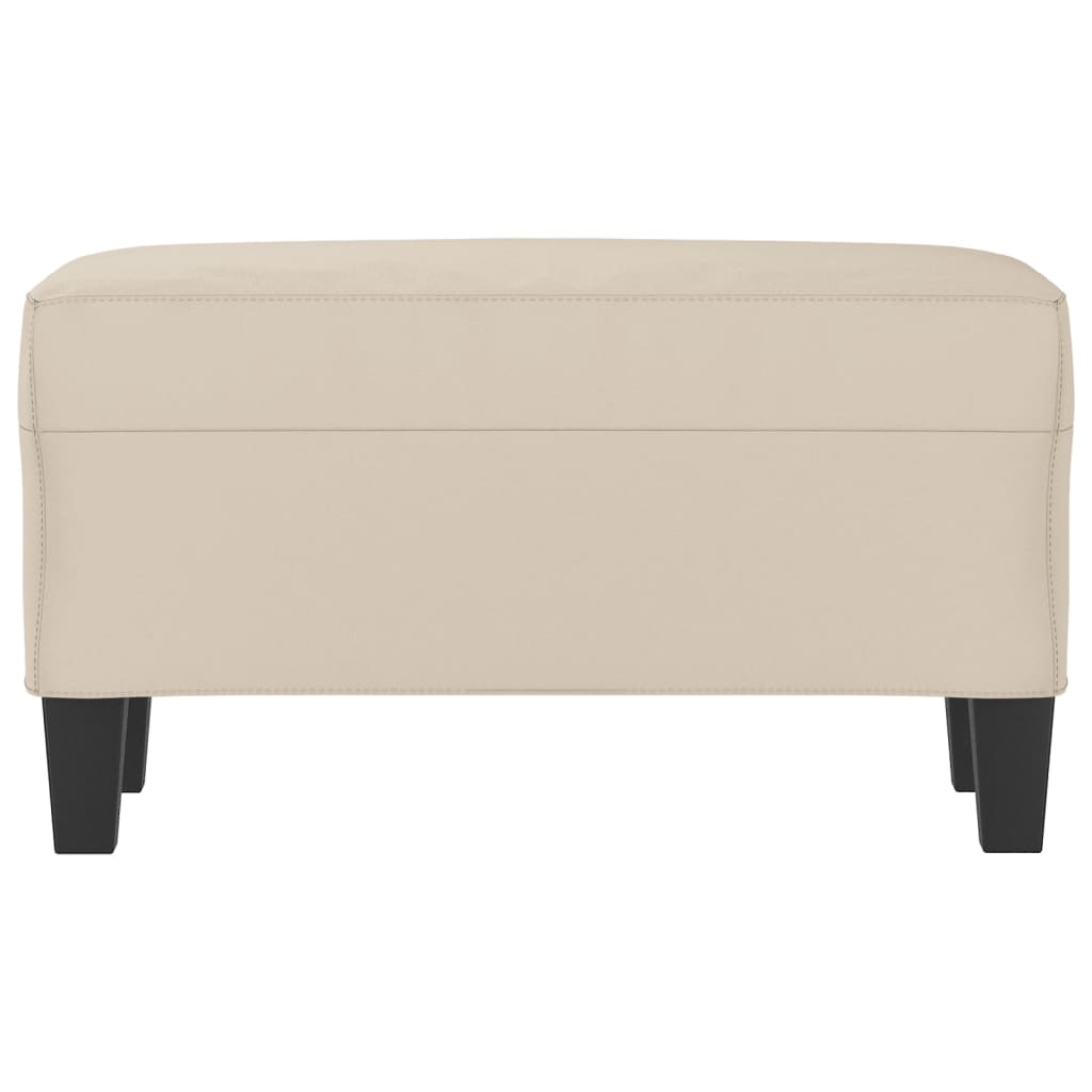 Klupa krem 70 x 35 x 41 cm od mikrovlakana