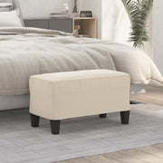 Klupa krem 70 x 35 x 41 cm od mikrovlakana