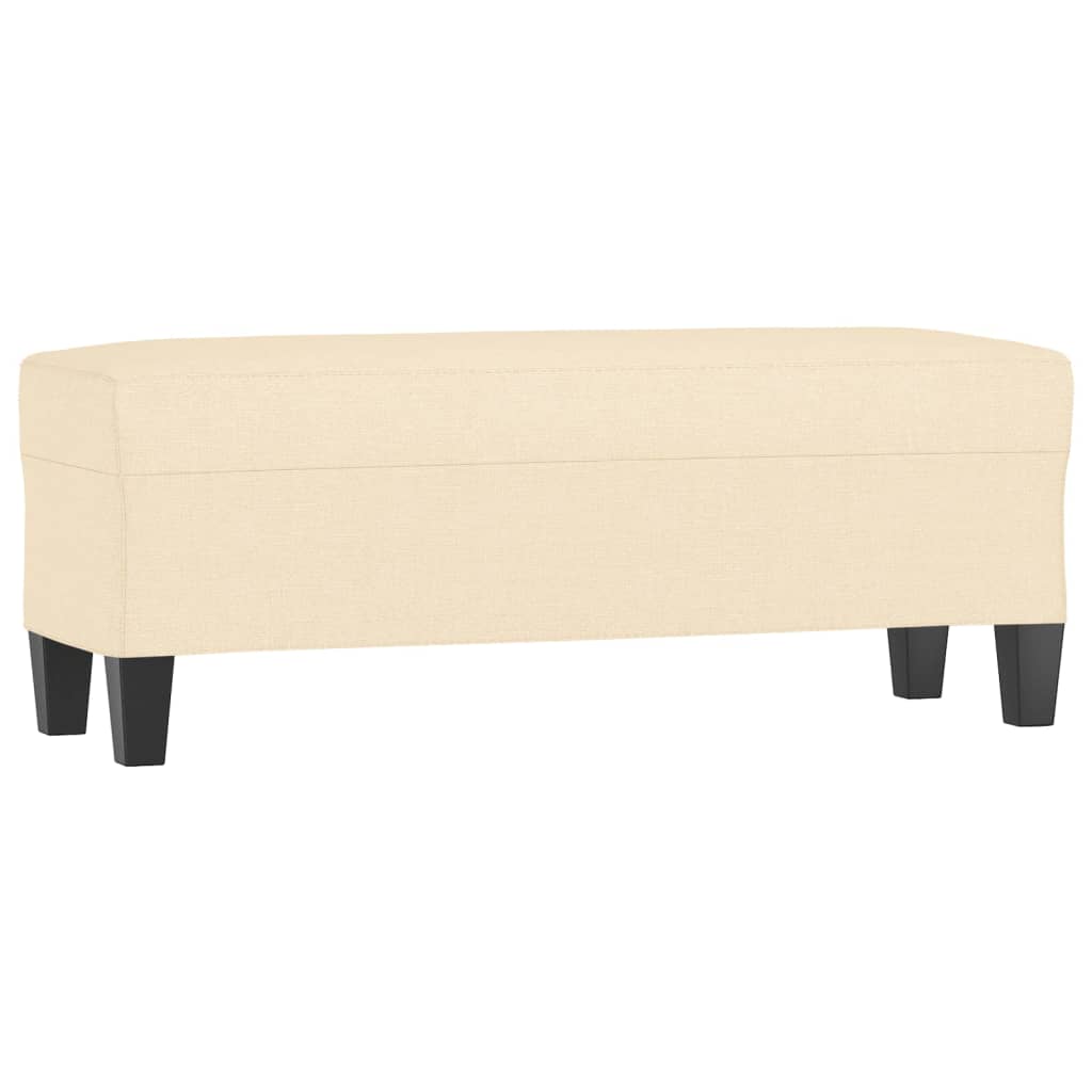 Klupa krem 100 x 35 x 41 cm od tkanine