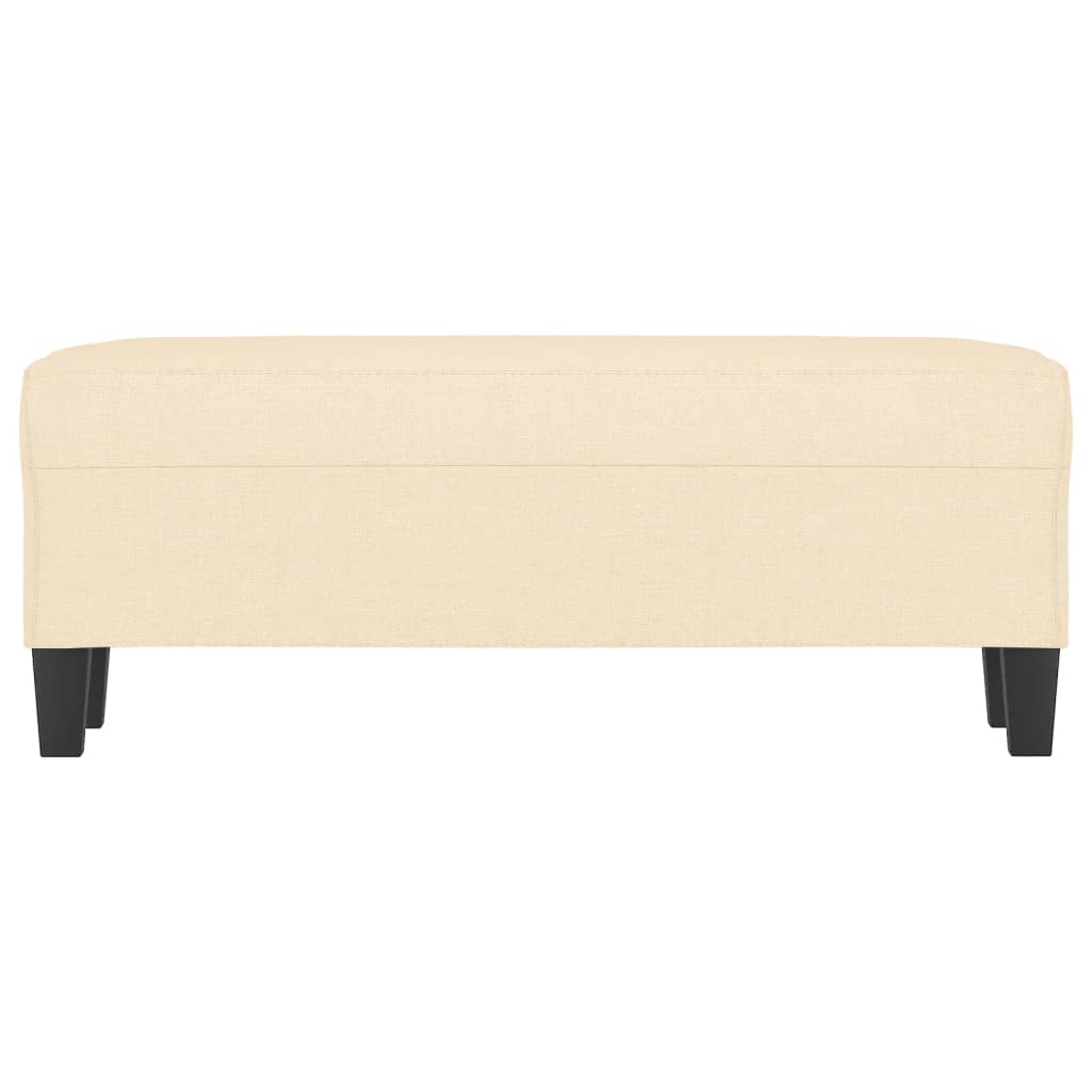 Klupa krem 100 x 35 x 41 cm od tkanine