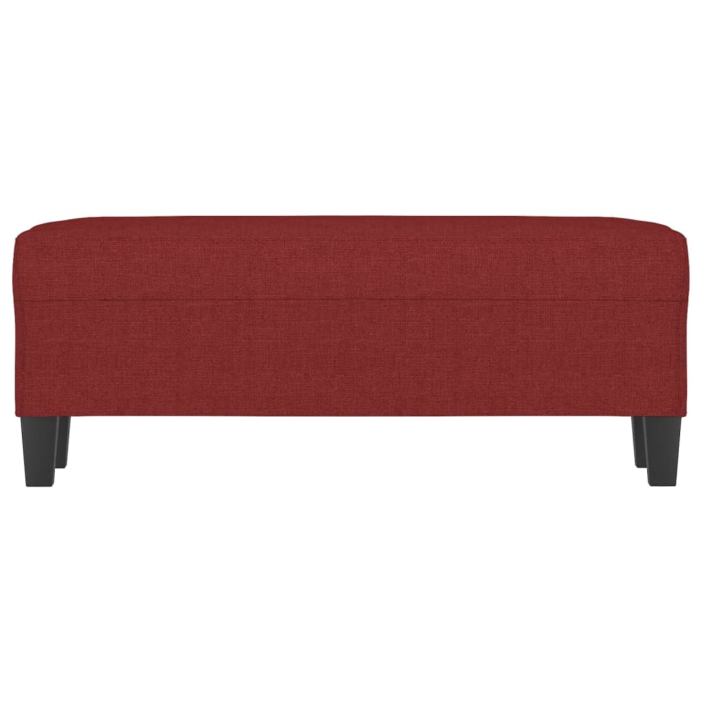 Klupa Crvena boja vina 100x35x41 cm od tkanine