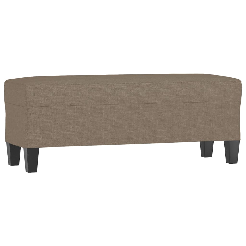Klupa smeđesiva 100x30x30 cm od tkanine