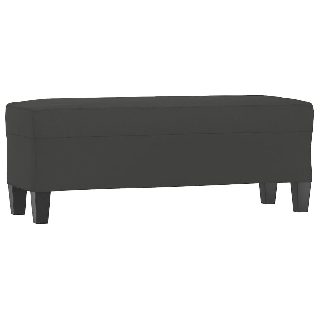 Klupa tamnosiva 100 x 35 x 41 cm od mikrovlakana