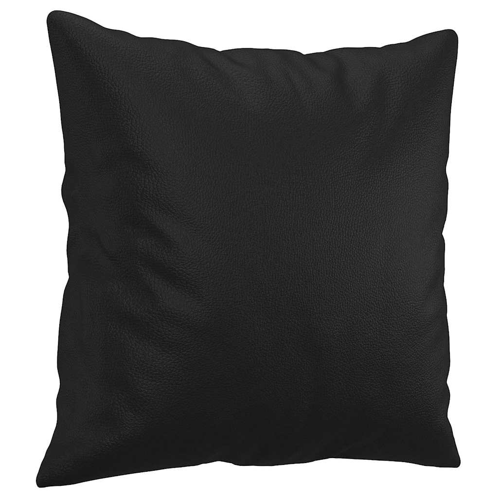 Ukrasni jastuci 2 kom crni 40 x 40 cm od umjetne kože