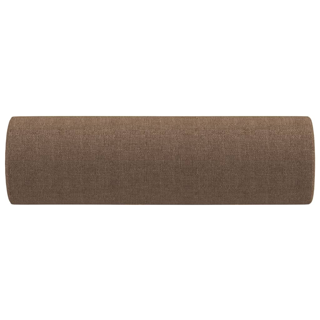 Ukrasni jastuci 2 kom smeđi Ø 15 x 50 cm od tkanine