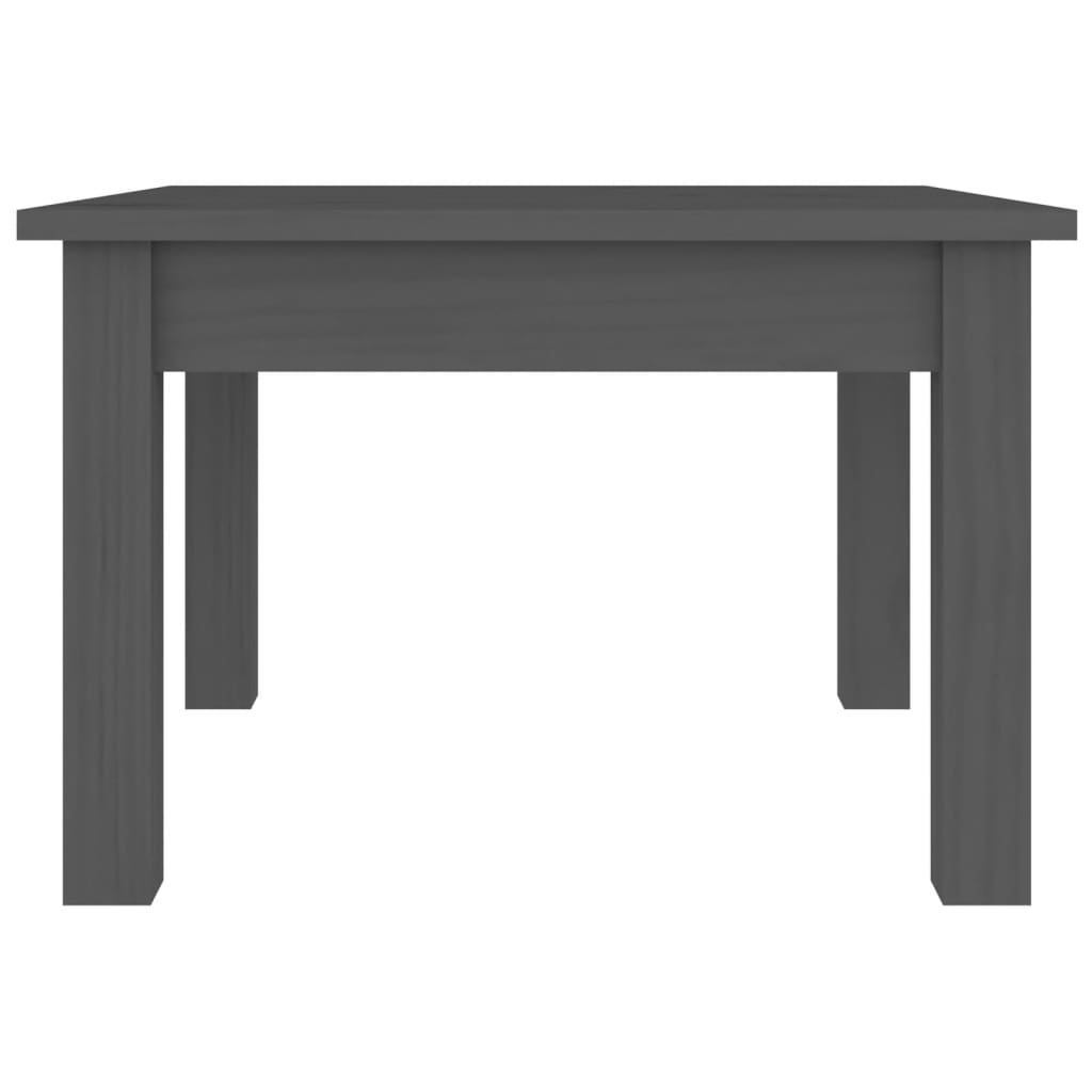 Stolić za kavu sivi 45x45x30 cm od masivne borovine