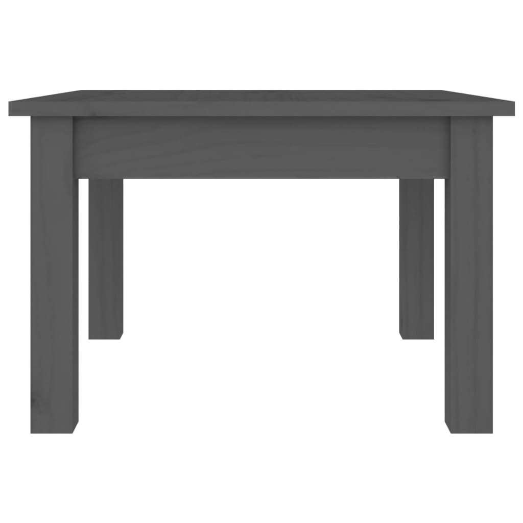 Stolić za kavu sivi 45x45x30 cm od masivne borovine