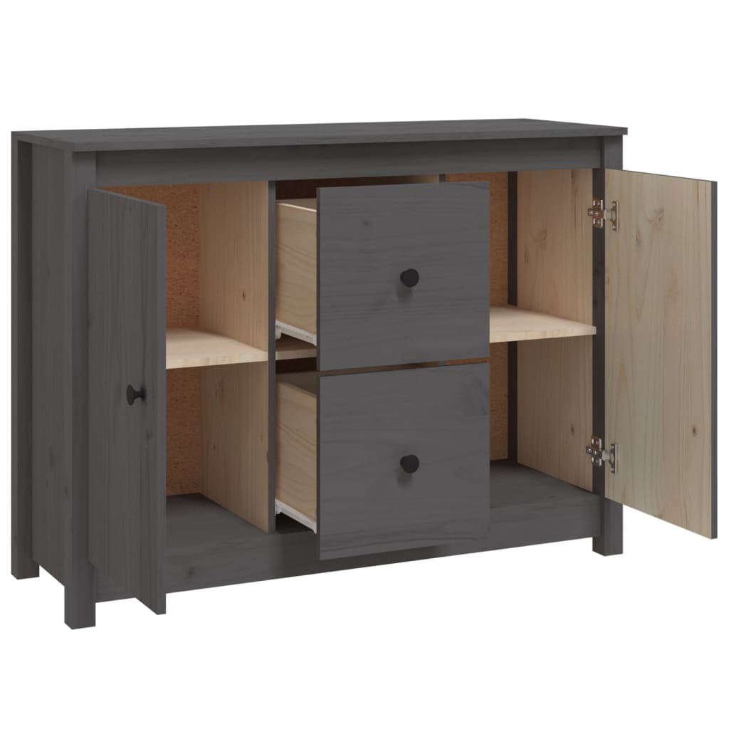 Komoda siva 100 x 35 x 74 cm od masivne borovine