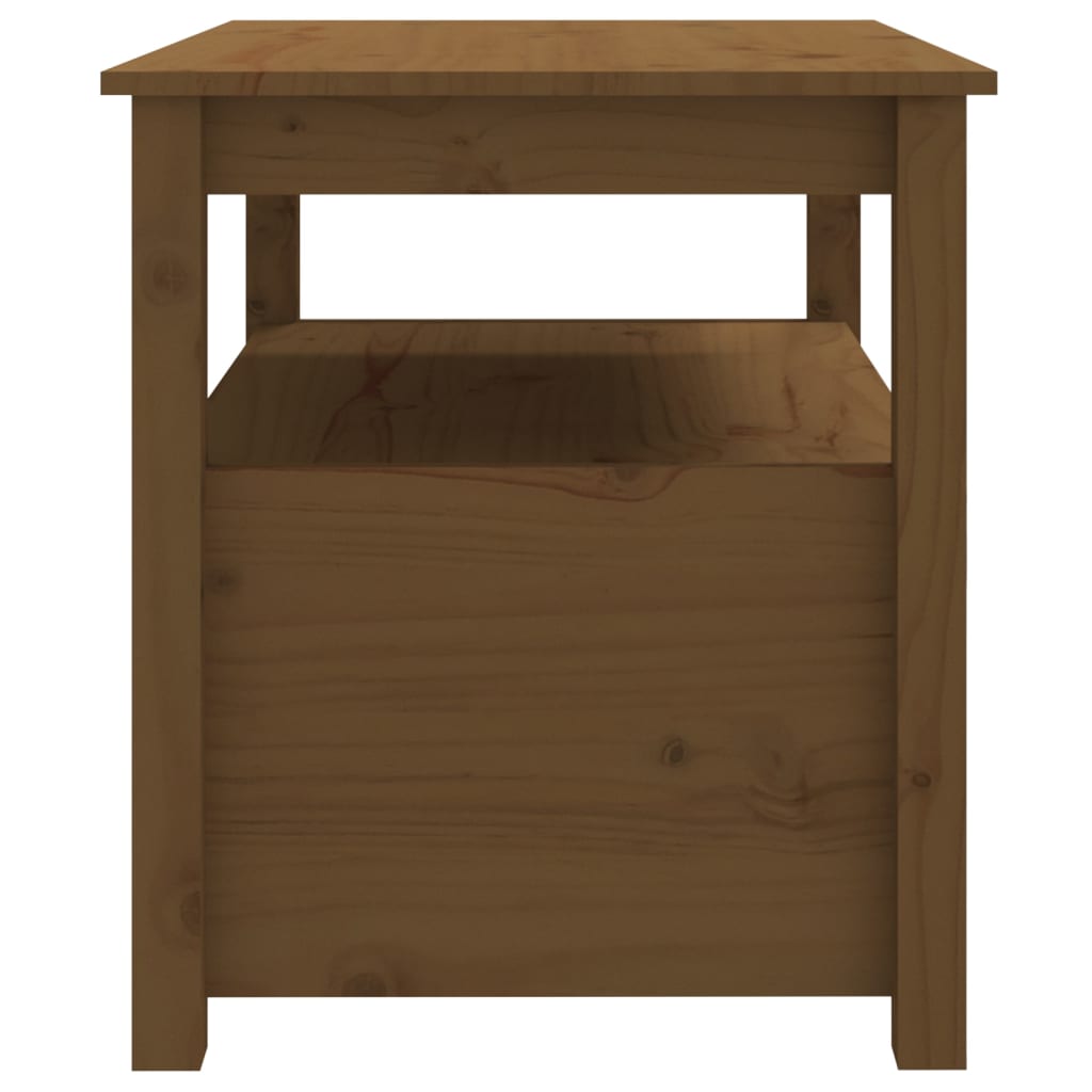 Stolić za kavu boja meda 71x49x55 cm od masivne borovine
