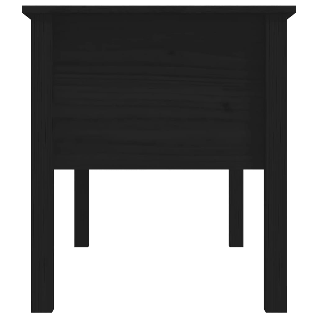 Stolić za kavu crni 102x49x55 cm od masivne borovine