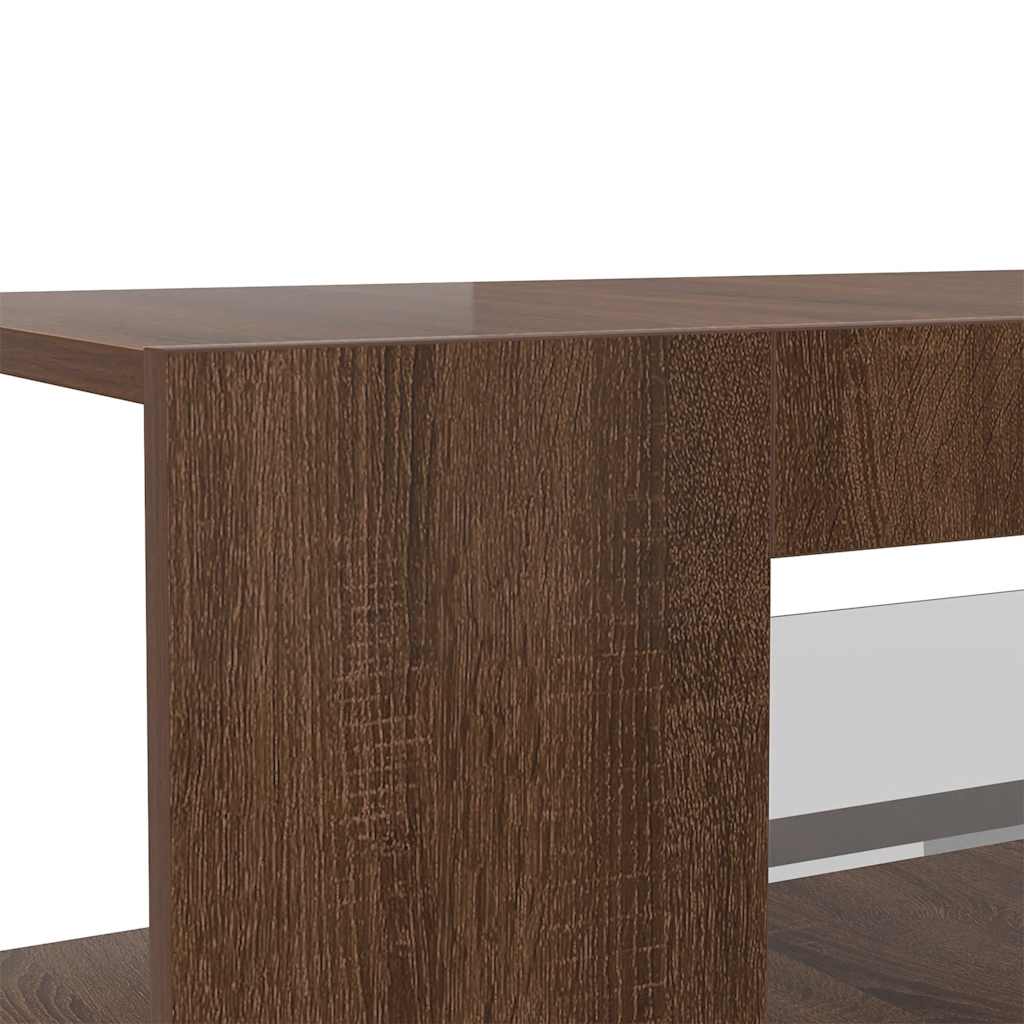 TV ormarić s LED svjetlima boja smeđeg hrasta 90 x 39 x 30 cm