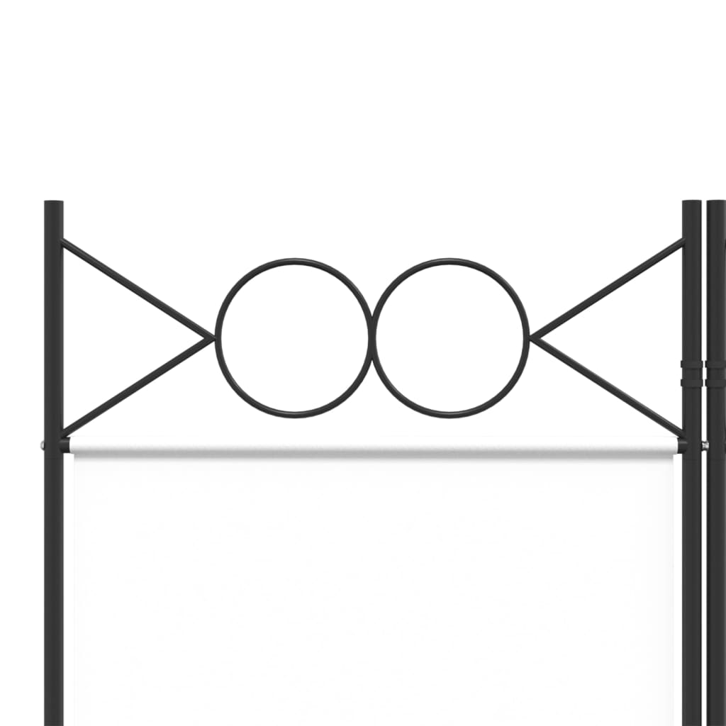 Sobna pregrada s 4 panela bijela 160x220 cm od tkanine