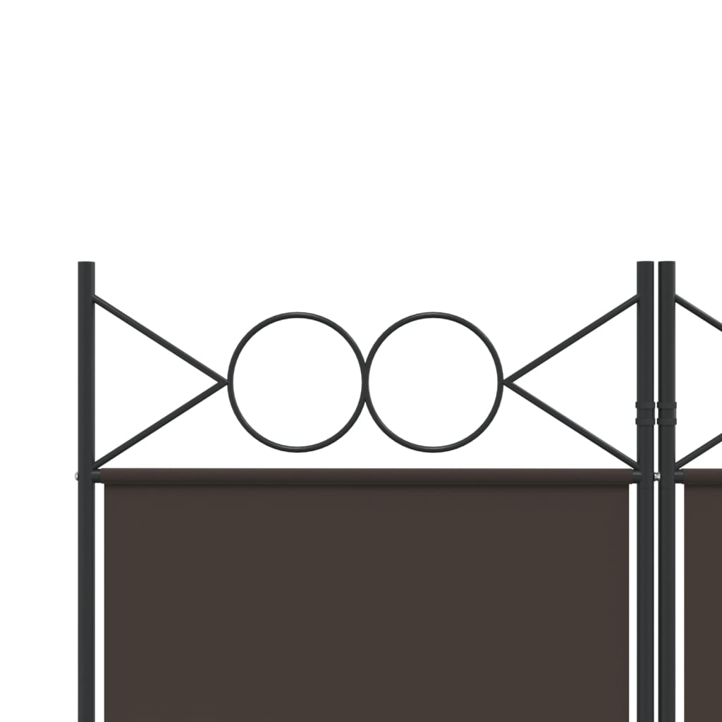 Sobna pregrada s 6 panela smeđa 240x220 cm od tkanine