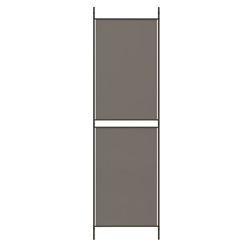Sobna pregrada s 6 panela antracit 300x200 cm od tkanine