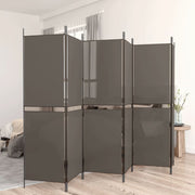 Sobna pregrada s 6 panela antracit 300x200 cm od tkanine