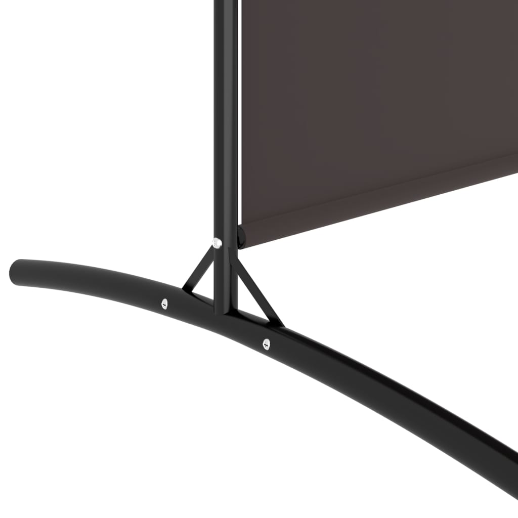 Sobna pregrada s 4 panela smeđa 346 x 180 cm od tkanine