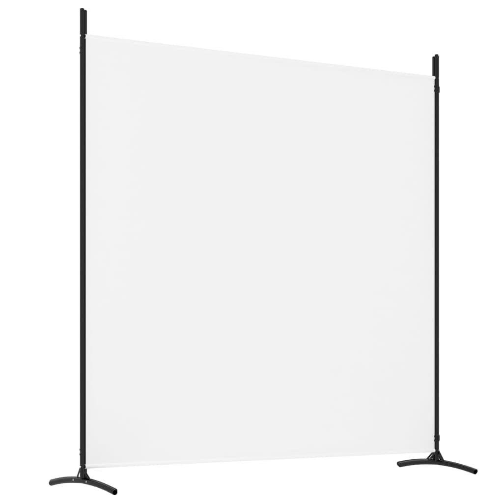 Sobna pregrada s 4 panela bijela 698x180 cm od tkanine