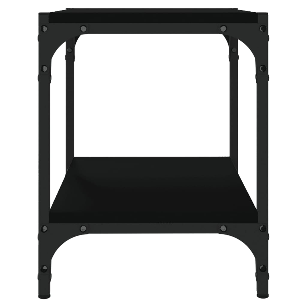 TV ormarić crni 40 x 33 x 41 cm od konstruiranog drva i čelika