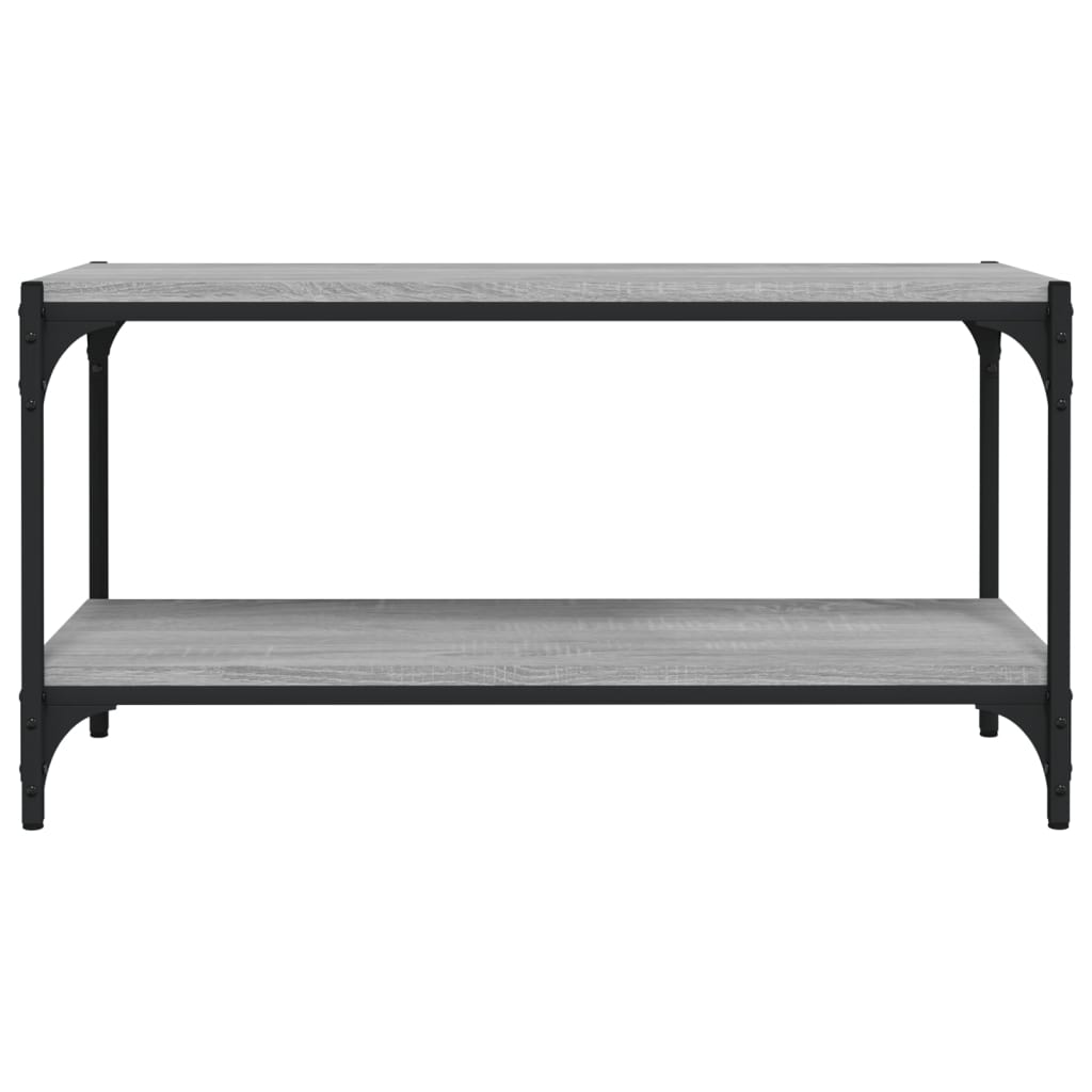 TV ormarić boja hrasta 80x33x41 cm konstruirano drvo i čelik