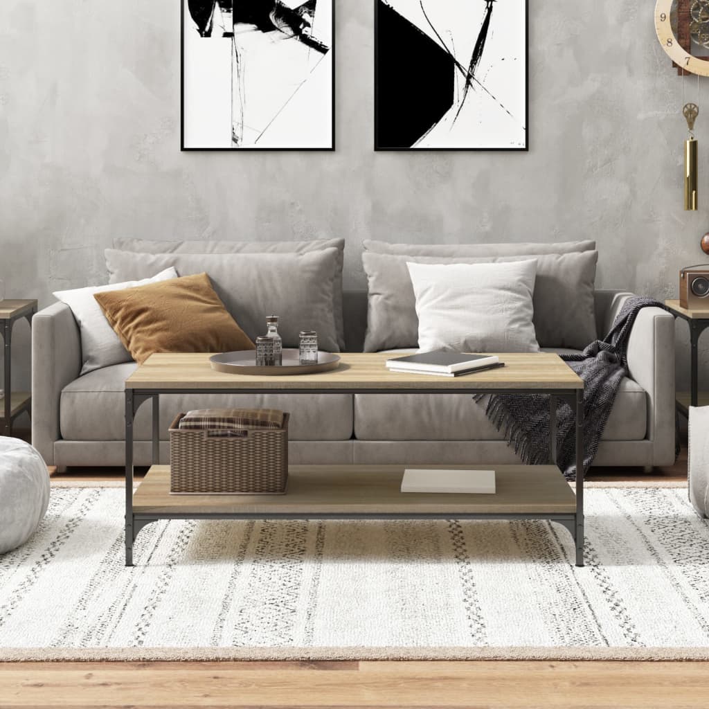 Stolić za kavu boja hrasta sonome 80x50x40 cm konstruirano drvo