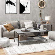 Stolić za kavu boja hrasta 80 x 50 x 40 cm konstruirano drvo