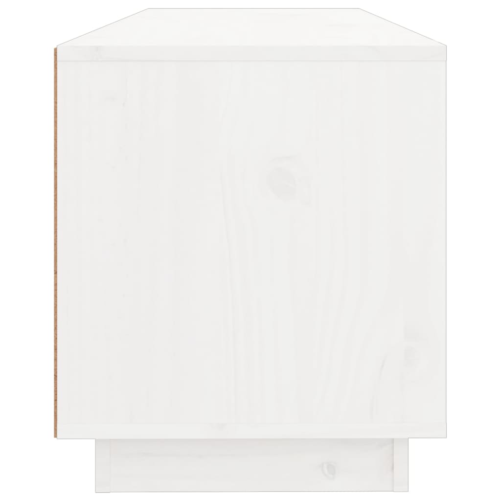 TV ormarić bijeli 100x34x40 cm od masivne borovine