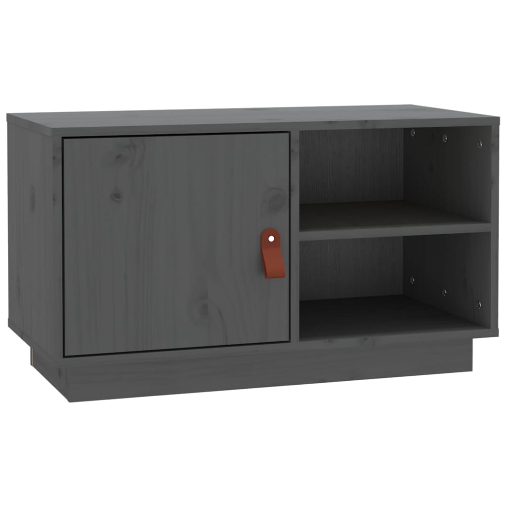 TV ormarić sivi 70 x 34 x 40 cm od masivne borovine