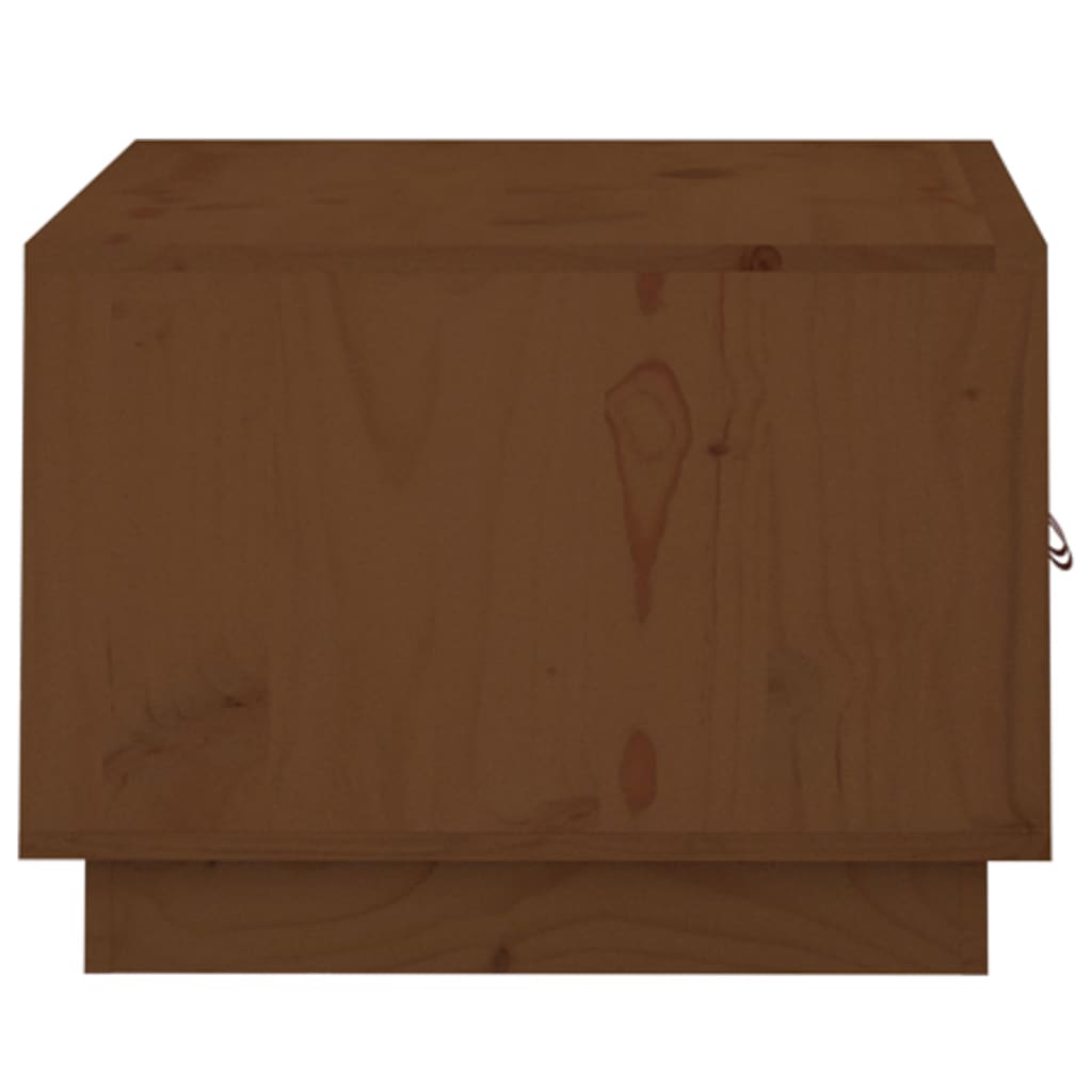 Stolić za kavu boja meda 80x50x35 cm od masivne borovine
