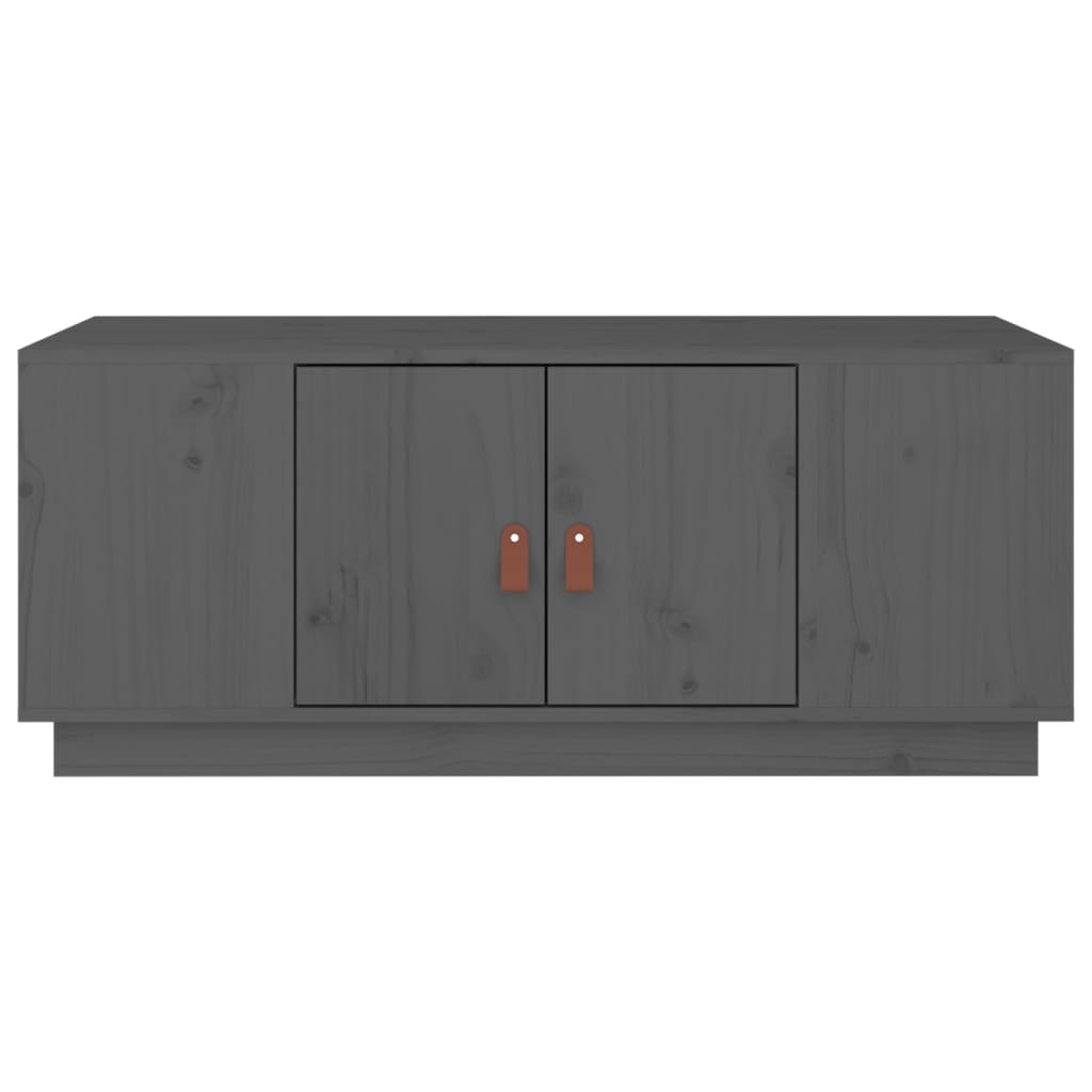Stolić za kavu sivi 100 x 50 x 41 cm od masivne borovine