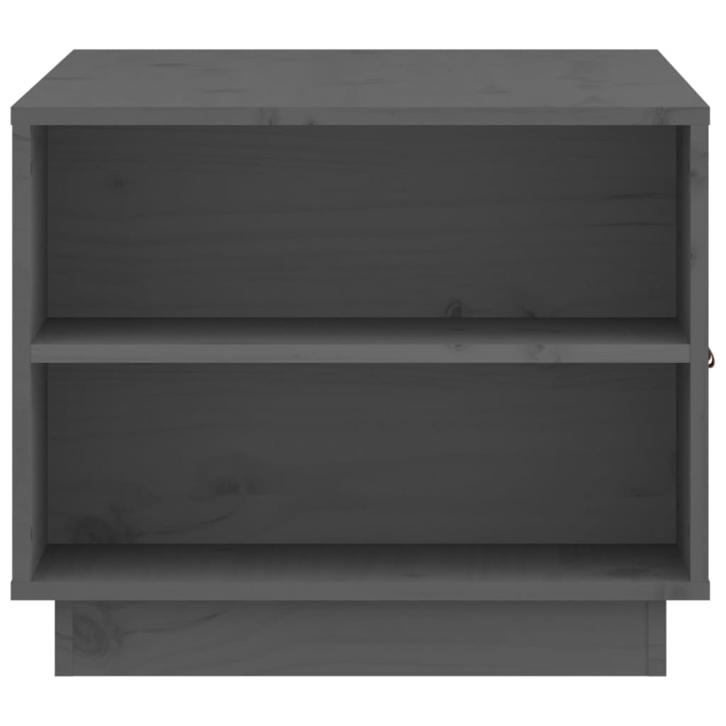 Stolić za kavu sivi 100 x 50 x 41 cm od masivne borovine