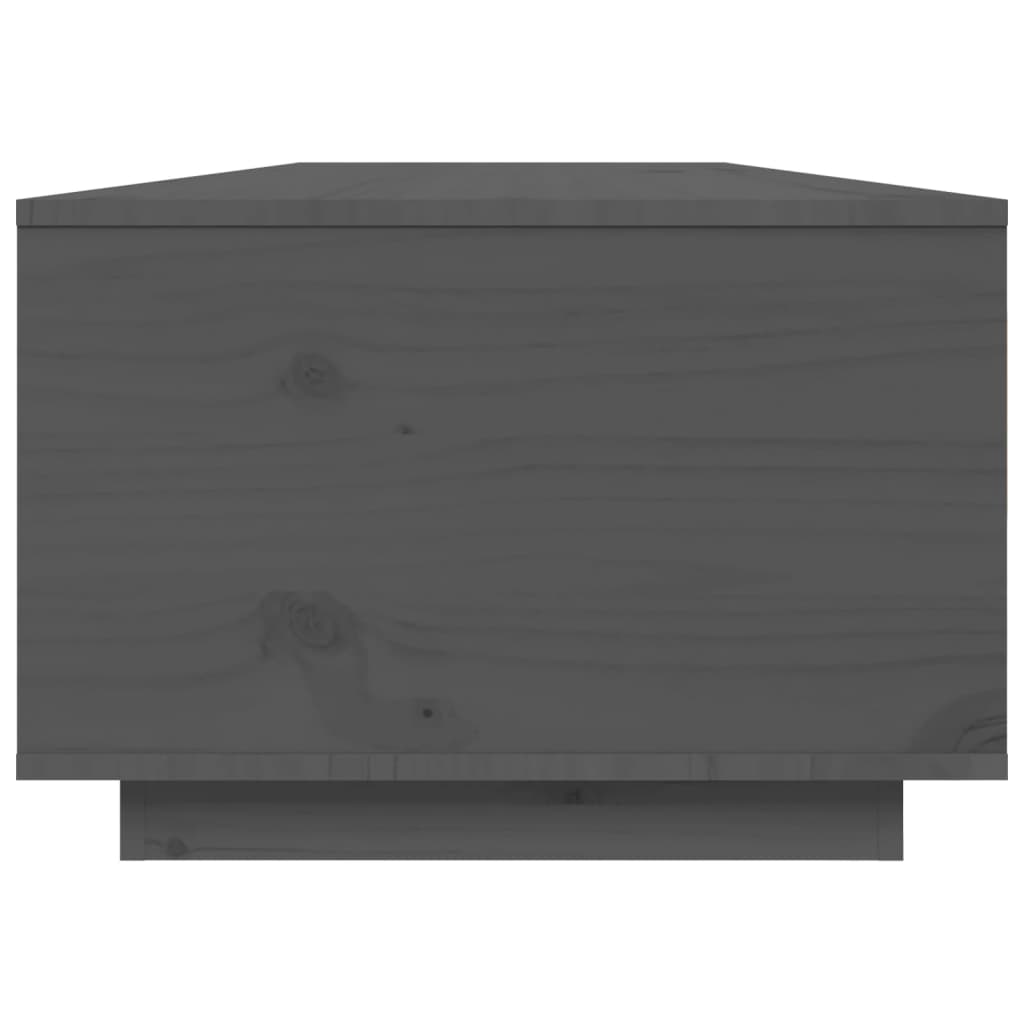 Stolić za kavu sivi 80 x 50 x 35,5 cm od masivne borovine