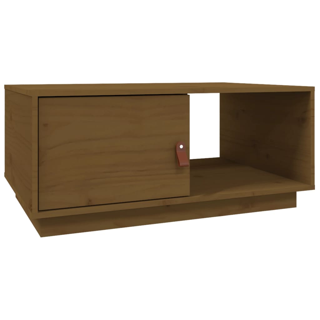 Stolić za kavu Smeđa boja meda 80x50x35,5cm od masivne borovine