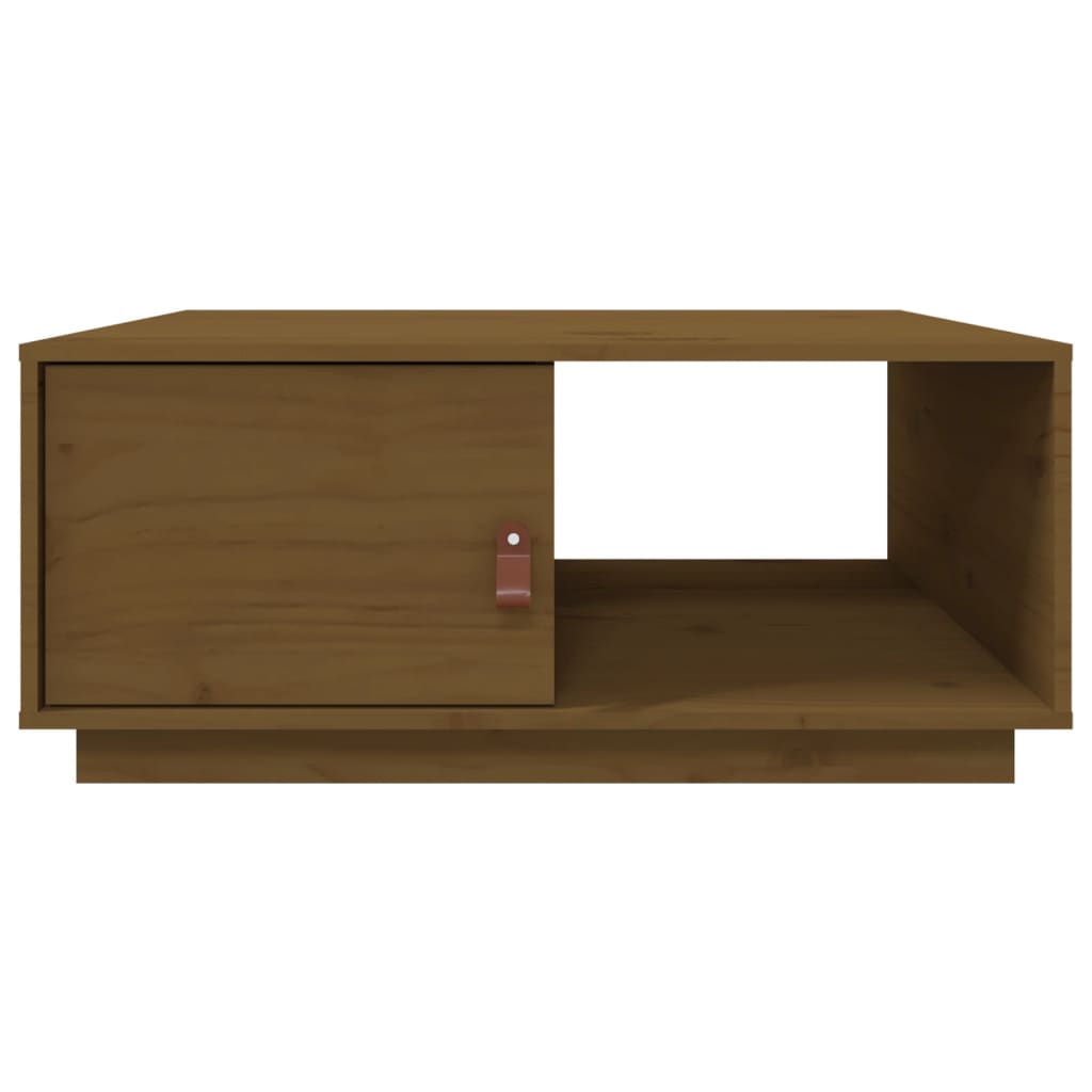Stolić za kavu Smeđa boja meda 80x50x35,5cm od masivne borovine