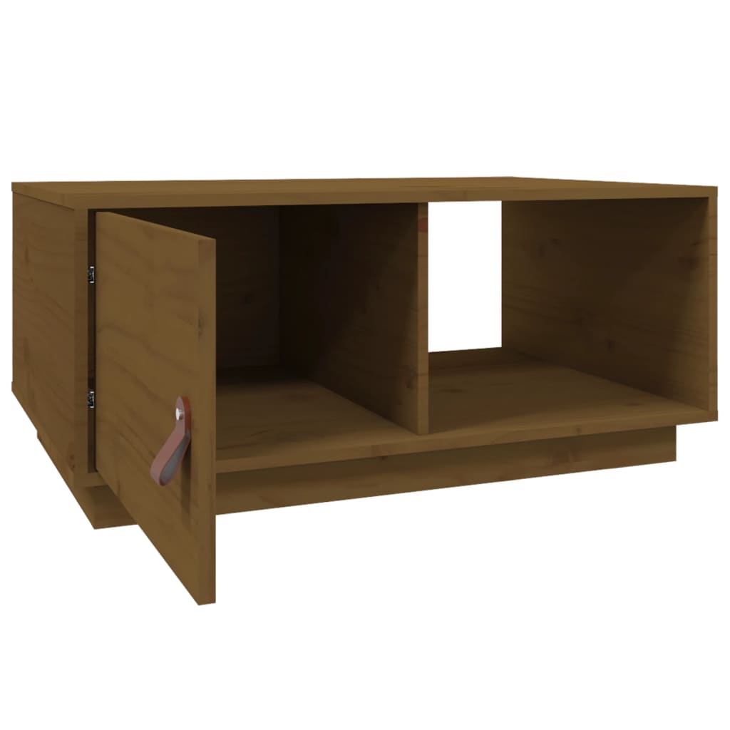 Stolić za kavu Smeđa boja meda 80x50x35,5cm od masivne borovine