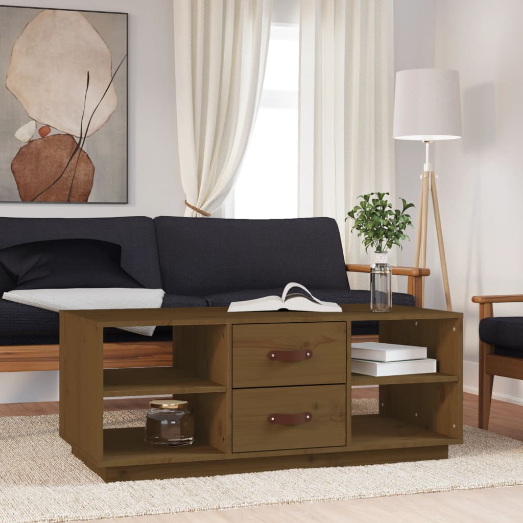Stolić za kavu 100 x 50 x 41 cm od masivne borovine