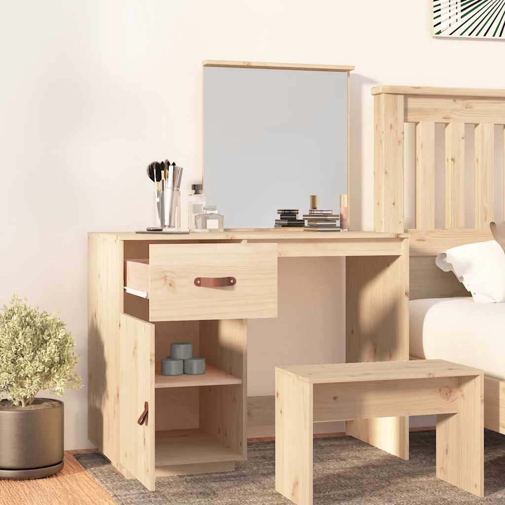 Toaletni stolić 95 x 50 x 134 cm od masivne borovine