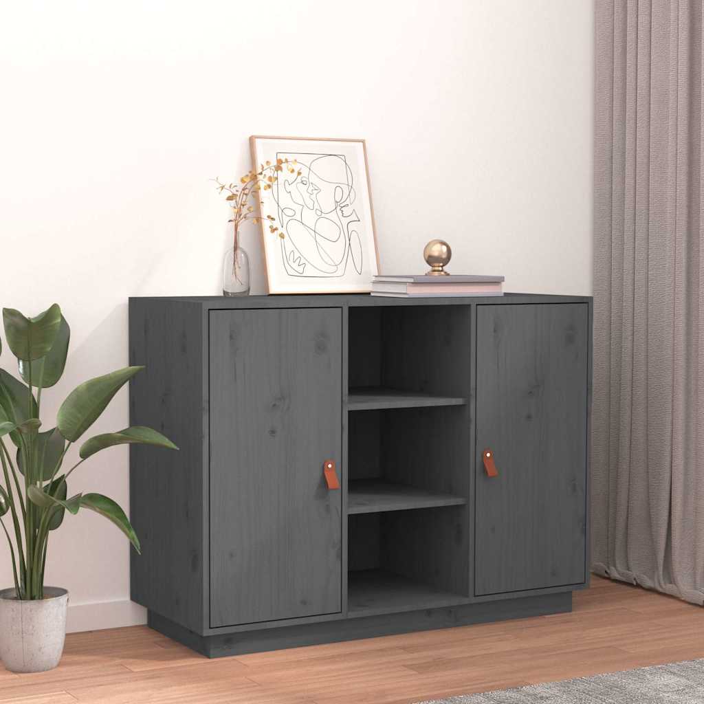Komoda siva 100 x 40 x 75 cm od masivne borovine