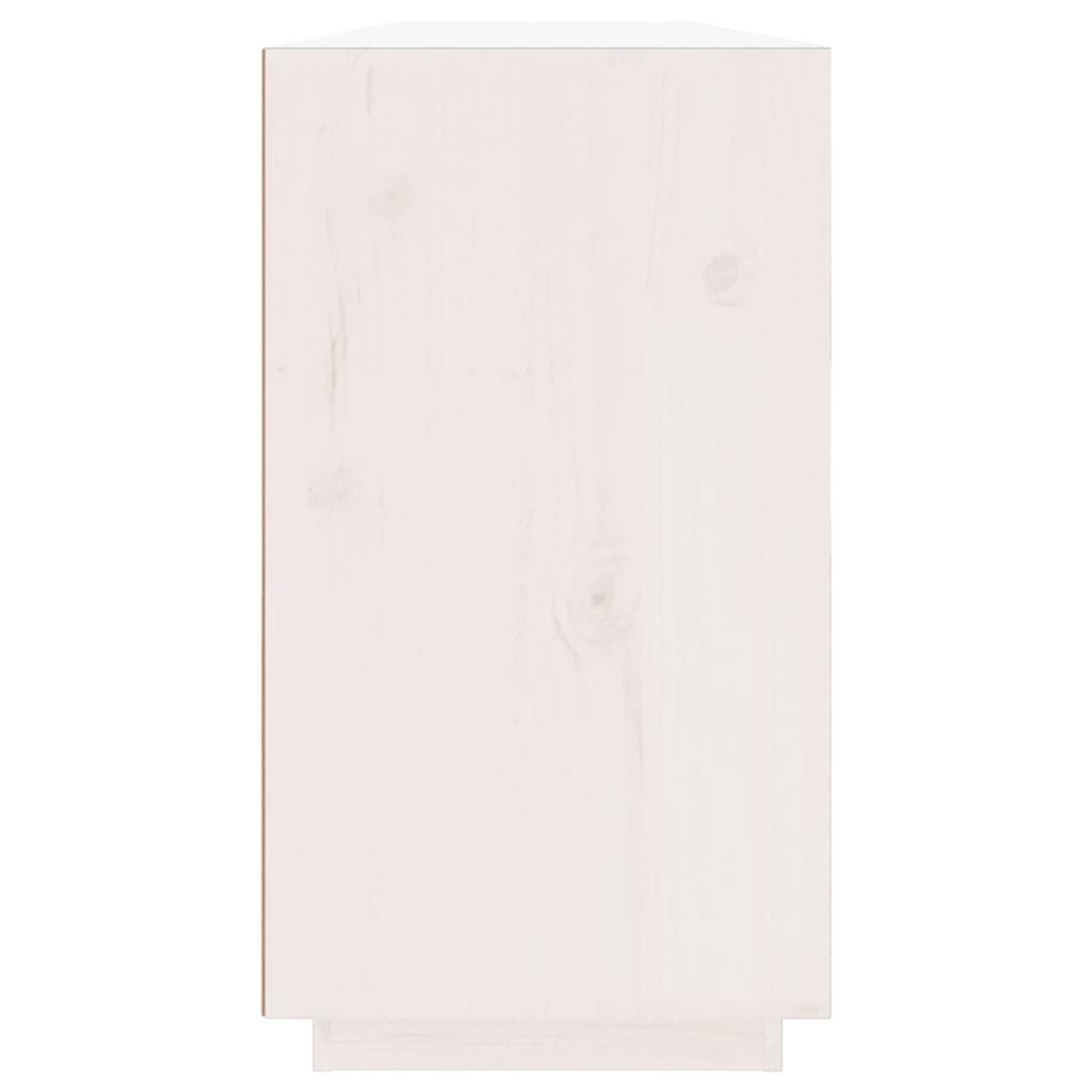Komoda bijela 100 x 40 x 75 cm od masivne borovine
