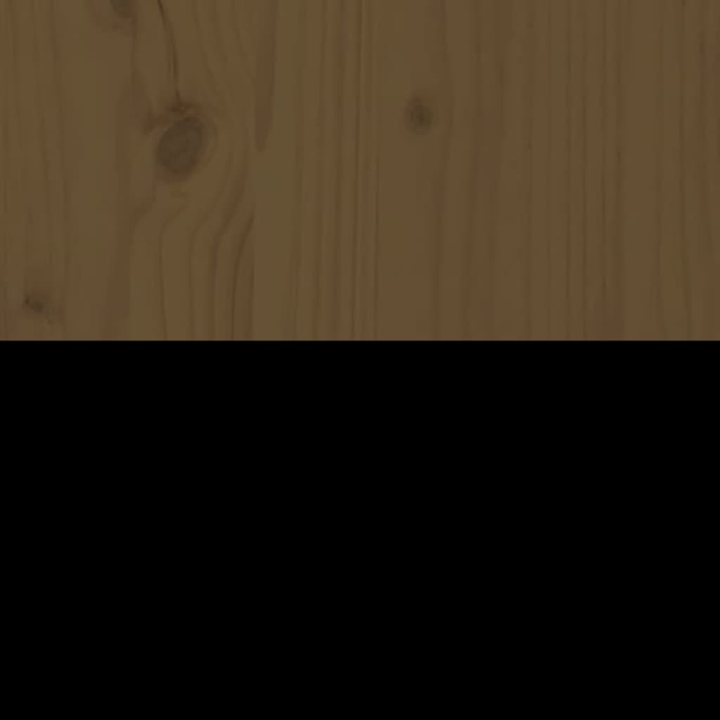 Komoda smeđa boja meda 100 x 40 x 75 cm od masivne borovine