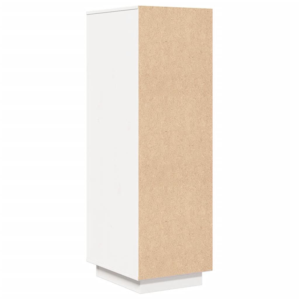 Visoka komoda bijela 34 x 40 x 108,5 cm od masivne borovine