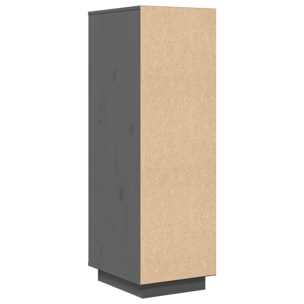 Visoka komoda siva 34 x 40 x 108,5 cm od masivne borovine