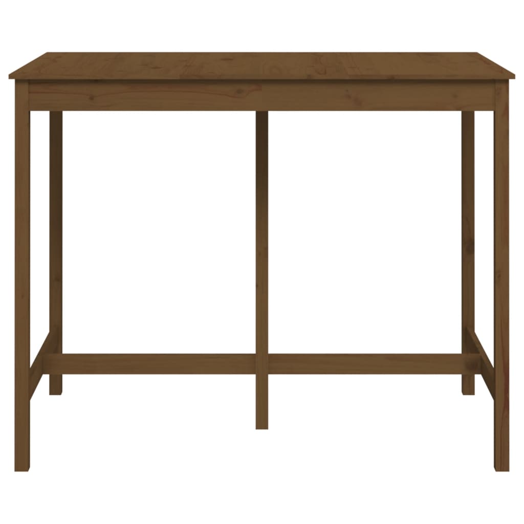 Barski stol smeđa boja meda 140x80x110 cm od masivne borovine