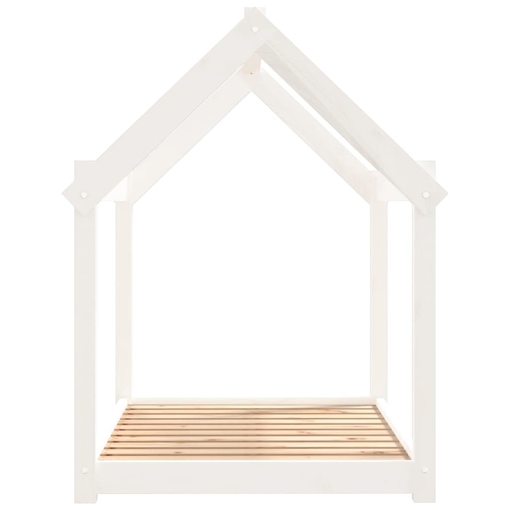 Krevet za pse bijeli 101x70x90 cm od masivne borovine