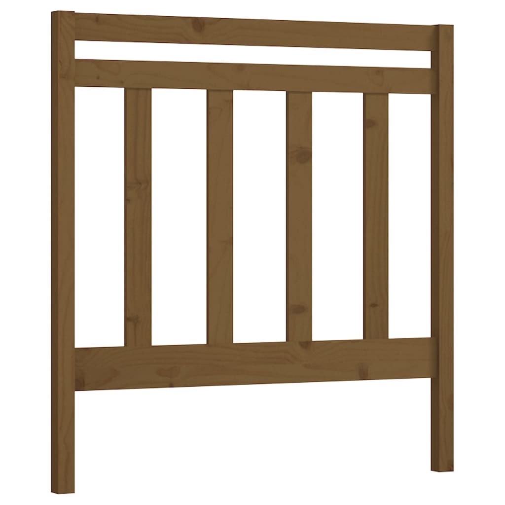Uzglavlje za krevet boja meda 95 x 4 x 100 cm masivna borovina