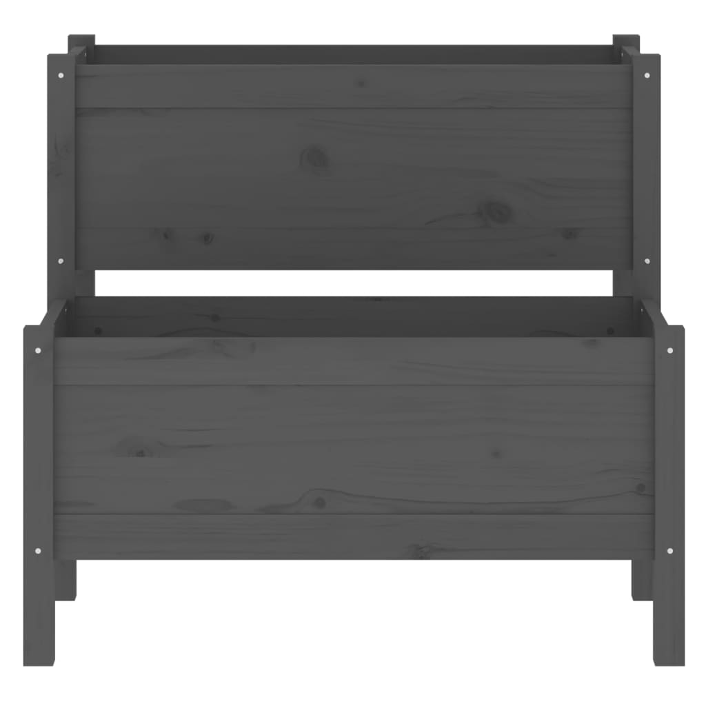 Sadilica siva 84,5 x 84 x 75 cm od masivne borovine