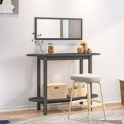 Konzolni stol sivi 110 x 40 x 80 cm od masivne borovine