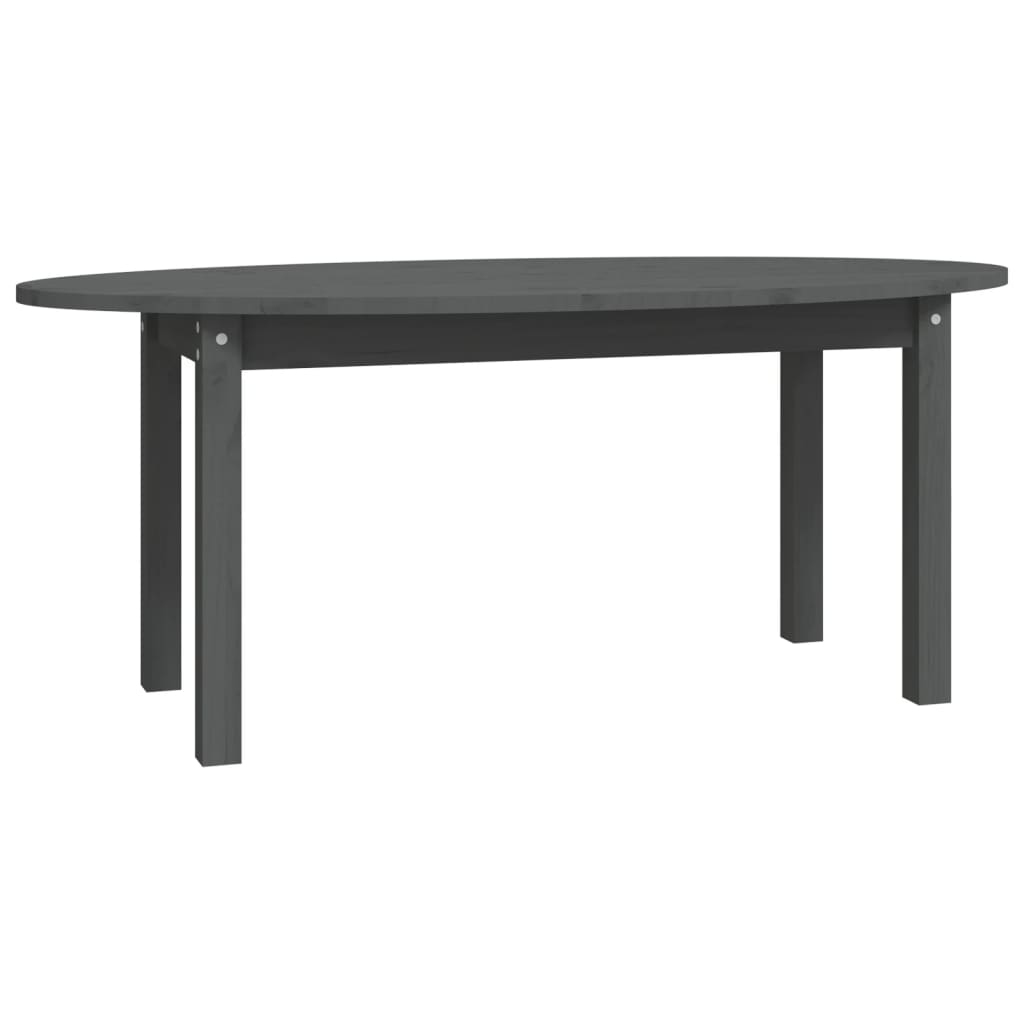 Stolić za kavu sivi 110 x 55 x 45 cm od masivne borovine