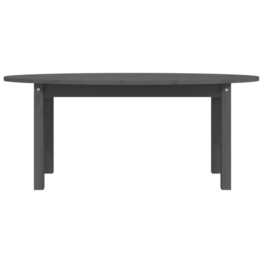 Stolić za kavu sivi 110 x 55 x 45 cm od masivne borovine