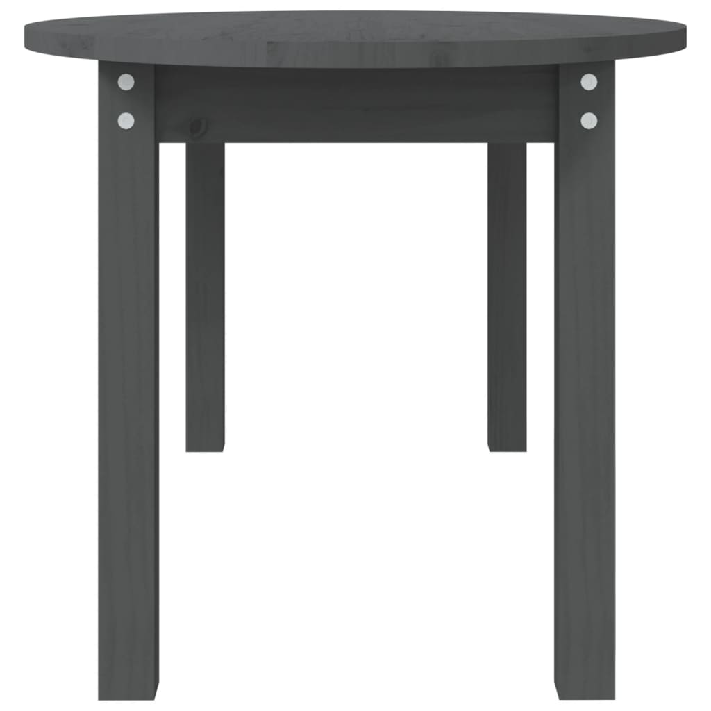 Stolić za kavu sivi 110 x 55 x 45 cm od masivne borovine